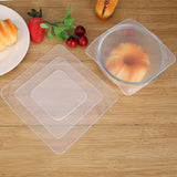 4Pcs Silicone Bowl Covers Food Fresh Keeping Wrap Reusable